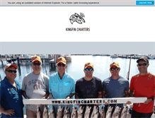Tablet Screenshot of kingfincharters.com